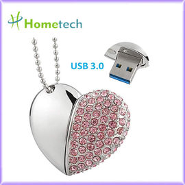 USB 3.0 32GB Naszyjnik USB Flash Drive Crystal Heart