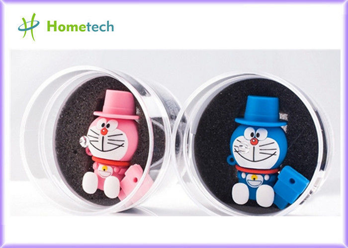 Rubber PC / Android OS 	Cell Phone USB Flash Drive , PVC OTG Thumb Drive Pink Green