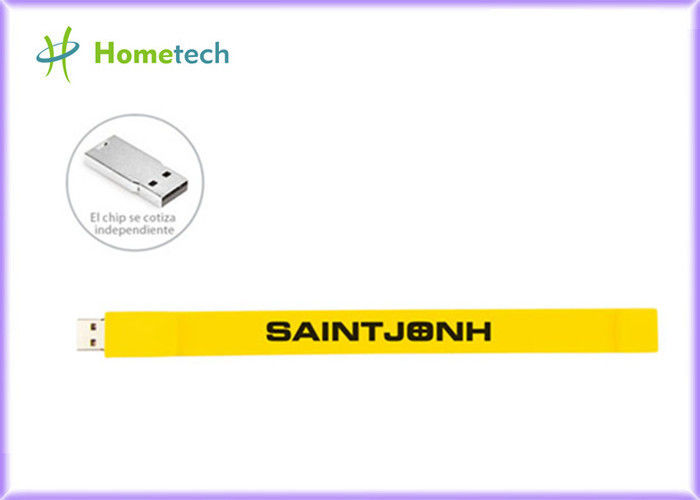 Customized Personalized Silicone USB 1GB 2GB 4GB 8GB Wristband USB Flash Drive RoHS FCC