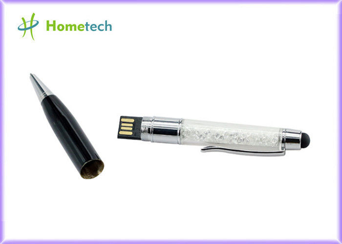 Odporny na wstrząsy dysk Silver Crystal U Disk / USB Flash Pen 16 GB 32 GB