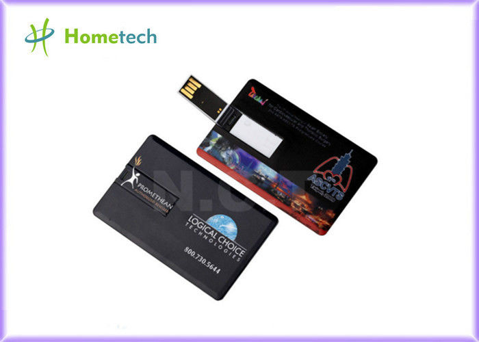 Promocyjne urządzenie do przechowywania kart kredytowych USB Ultracienkie karty kredytowe Dostosowane logo