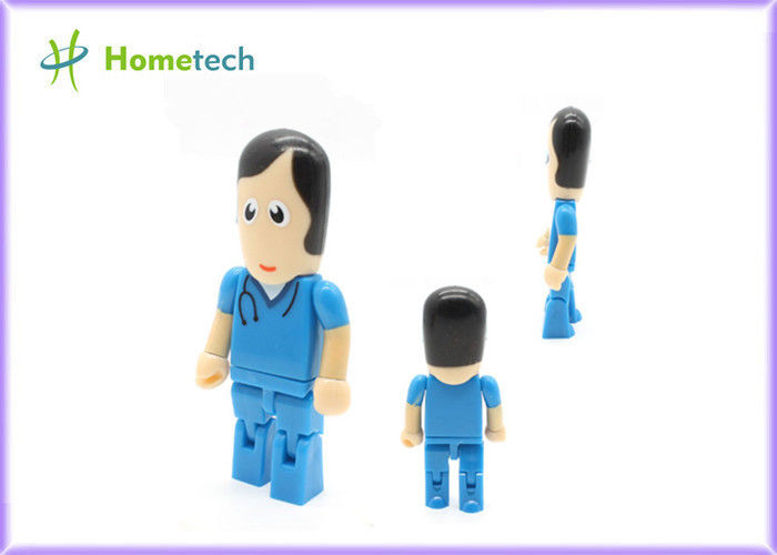 Lekarz pielęgniarka Usb Flash Drive, Cartoon Robot Memory Stick Pendrive 32GB