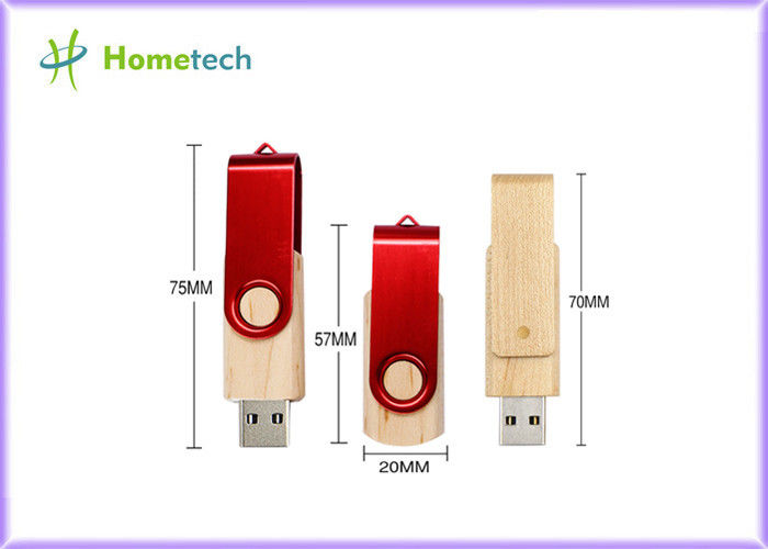 Promocyjny drewniany napęd USB Flash 32GB, 2.0 Thumb Pen Usb Drewniane Memory Stick