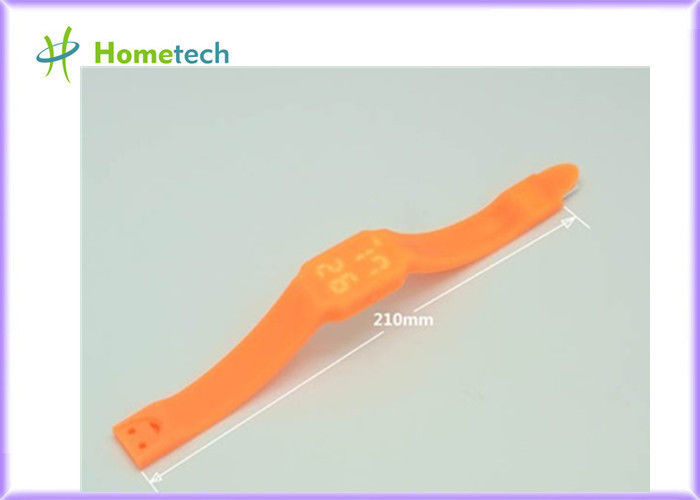 Multifunctional LED Wristband USB Flash Drive Silicon Bracelet LED Watch USB Logo Printed
