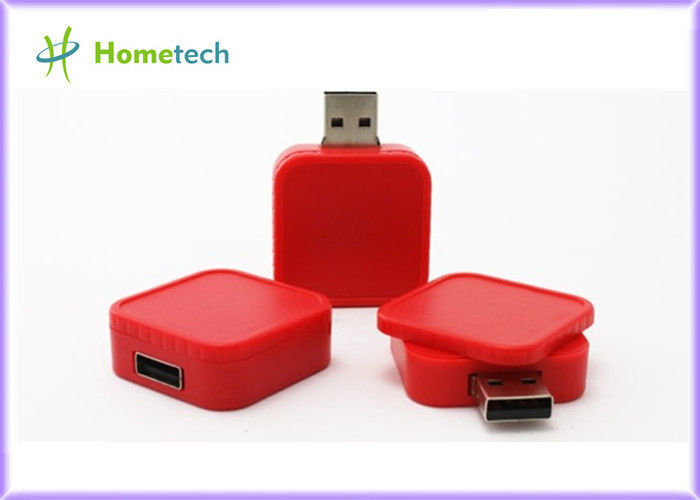 Kwadratowa obrotowa plastikowa pamięć flash USB 2 GB Micro USB 2.0 / 3.0