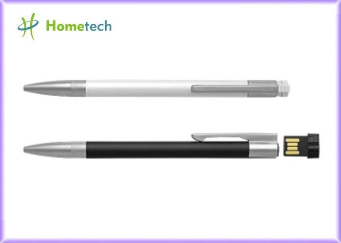 Czarno-biały długopis Pen Drive High Speed ​​16 GB USB 2.0 Dostosowany metal Mateial