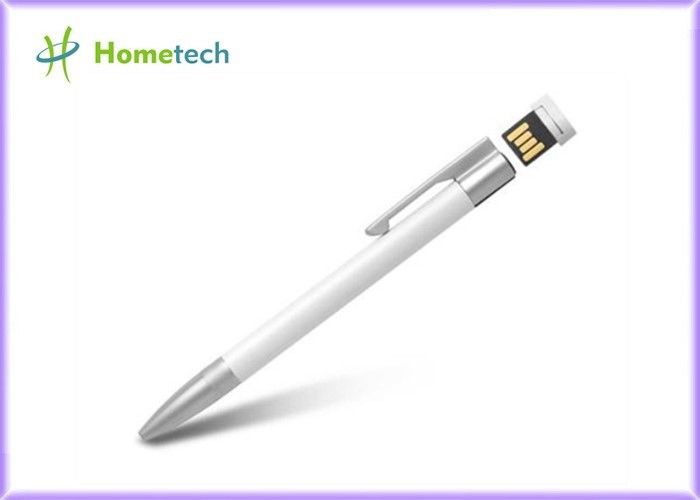 Czarno-biały długopis Pen Drive High Speed ​​16 GB USB 2.0 Dostosowany metal Mateial