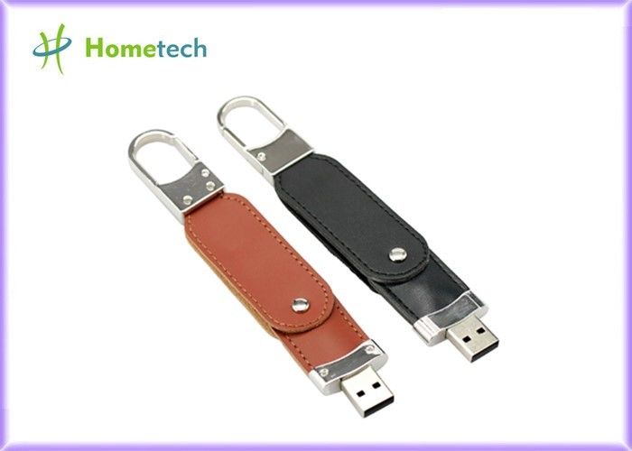 Auto Run Skórzany dysk flash USB Metalowy brelok Pendrive Creativo USB 2.0 / USB 3.0