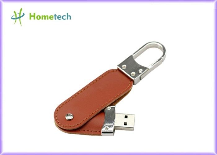 Auto Run Skórzany dysk flash USB Metalowy brelok Pendrive Creativo USB 2.0 / USB 3.0