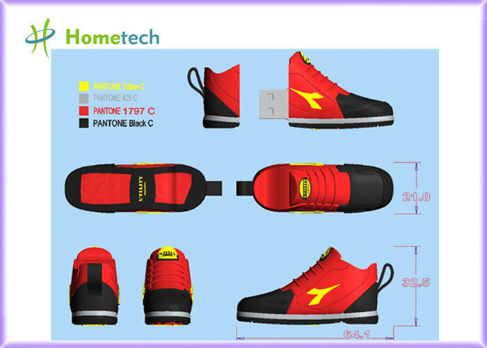 Upominki reklamowe niestandardowe miękkie gumowe buty sportowe z pcv niestandardowe logo stick pendrive