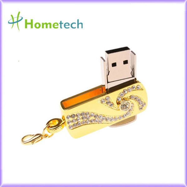 Pendrive 32 gb Pen Drive Memory Stick Złoty brelok obrotowy ze stali nierdzewnej 8 gb 16 gb