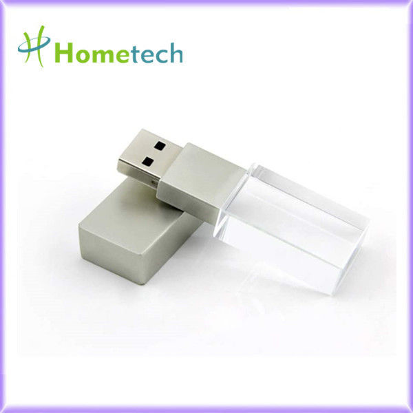 Pendrive USB o niestandardowym kształcie, szybki USB2.0 / 3.0 Promocyjny kryształowy dysk flash USB z diodami LED na prezent biznesowy