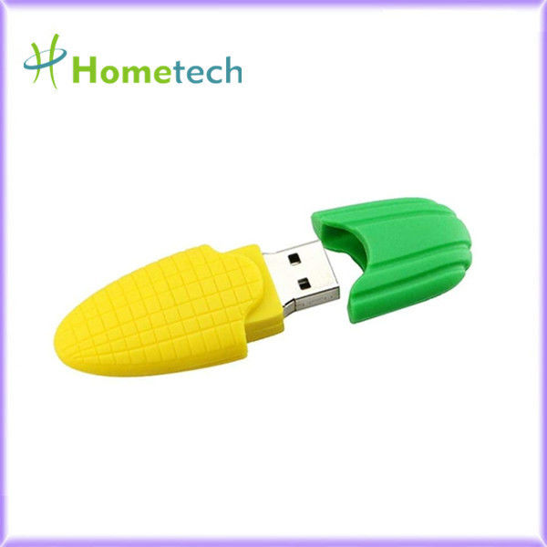 Cartoon Corn PVC Dostosowany dysk flash USB 2.0 3.0 2GB 4GB 8GB 16GB 32GB 64GB