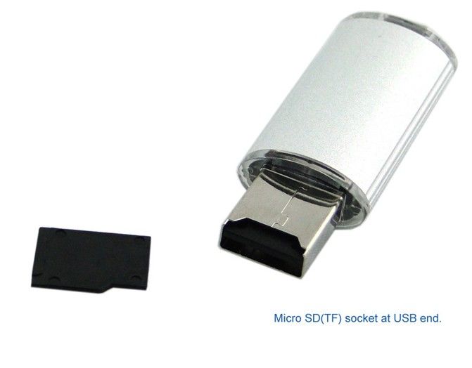 Zewnętrzny dysk flash USB do telefonu komórkowego, czytnik kart Micro SD 32 GB