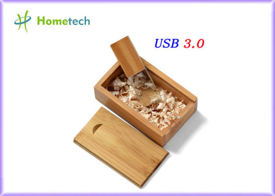 Kryształowy drewniany dysk flash USB 4 GB 8 GB 16 GB 32 GB 64 GB 20 MB / S Logo Dostosowane