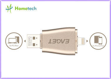 kupować Portable Android OTG USB Flash Drive 128gb 3 In 1 Aluminum For Iphone produkcja online