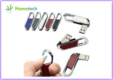 kupować High Speed Leather USB Flash Disk 64gb / USB 2.0 Pen Drive 4gb With FCC RoHS Standard produkcja online