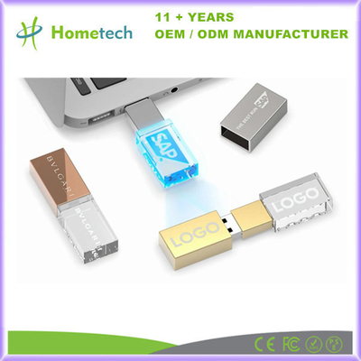 kupować Niestandardowy kryształowy pendrive 4 GB 8 GB 16 GB z grawerowanym logo USB produkcja online