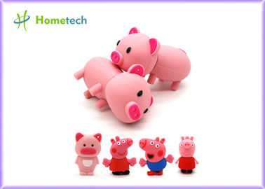 kupować Happy Big Family Pink Pig Dostosowany dysk flash USB, spersonalizowany klucz USB Dostosowany dysk flash USB w kształcie PCV 4 gb 8 g produkcja online