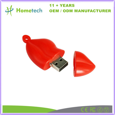kupować PVC Cute Lip Shape Custom USB Flash Drive Custom Mouth USB Memory Stick 8GB 4GB produkcja online