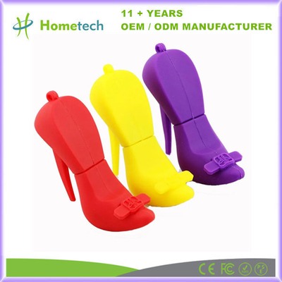 kupować 64MB 128GB Niestandardowy napęd flash USB PVC Gumy Wysoki obcas Odrobina obuwia Personalized USB PEN produkcja online