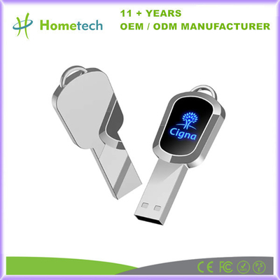kupować LED Light Rugged Silver Metal USB 3.0 Flash Drive do przechowywania danych -40-85C Chip klasy A produkcja online