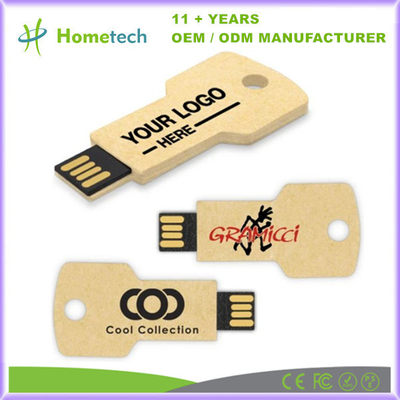 kupować Klawiszowy papier do recyklingu USB Flash Drive z pojemnością od 8GB do 256GB Przyjazny środowisku prezent promocyjny produkcja online