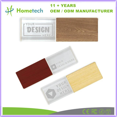kupować Elegantny kryształowy dysk flash USB z kolorem drewna do ślubu i fotografii produkcja online