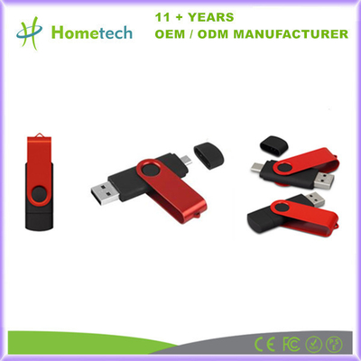 kupować Skręcający dysk flash USB C 8GB - 256GB 2 w 1 OTG USB 3.0 Drive Memory Stick Typ C dla telefonu komórkowego produkcja online