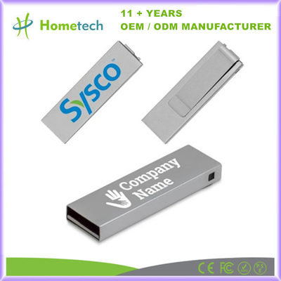 kupować 2.0/3.0 USB Flash Drive 8GB 16GB 32GB 64GB 128GB Mini Pendrive Metal Clip Memory Stick produkcja online