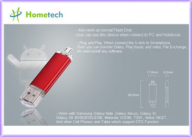 kupować 32GB High Speed OTG Mobile Phone USB Flash Drive / Blue U Disk produkcja online