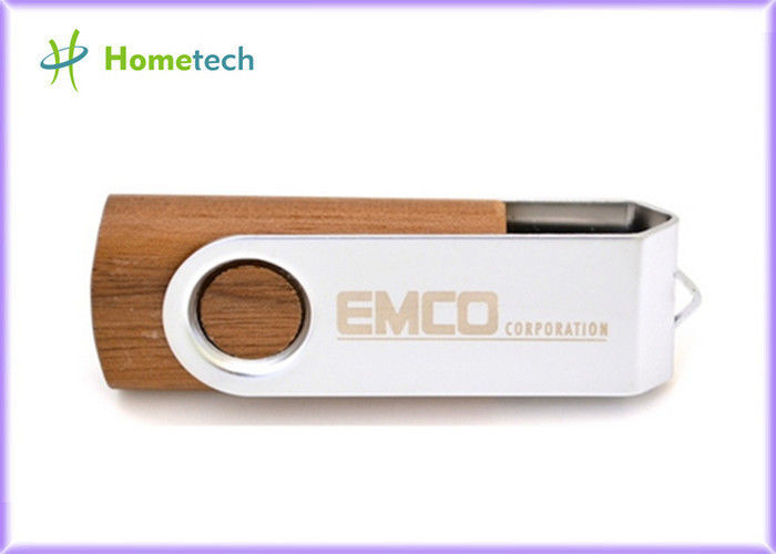 Storage Logo Printing wooden pen drive , small 16gb usb 2.0 flash drive high speed