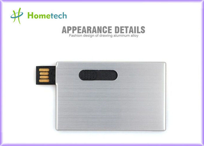 Ultra cienka aluminiowa wizytówka usb dysk flash prezenty promocyjne