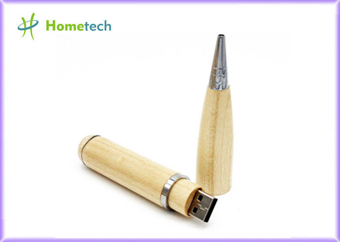 2 w 1 Wielofunkcyjny drewniany USB Flash Pen Drives 4 gb 8 gb z pudełkiem / osobistym logo