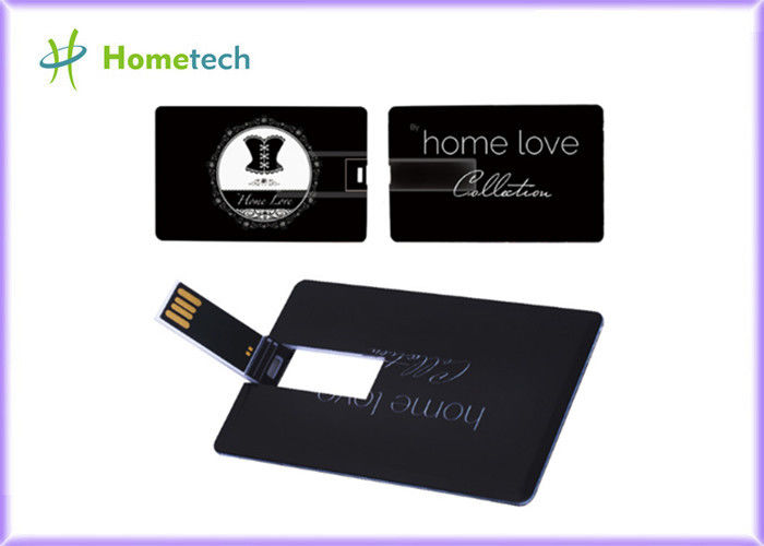 Czarny plastik Karta kredytowa / karta Niestandardowe logo Business Design Dysk flash USB 4 GB 8 GB 16 GB 32 GB