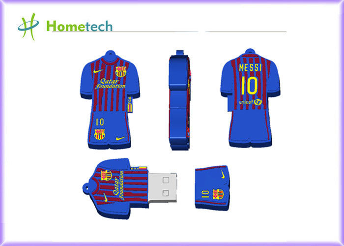 Customized USB Memory 2GB 4GB 8GB 16GB Barcelona Messi Polo Shirt USB Flash Drive