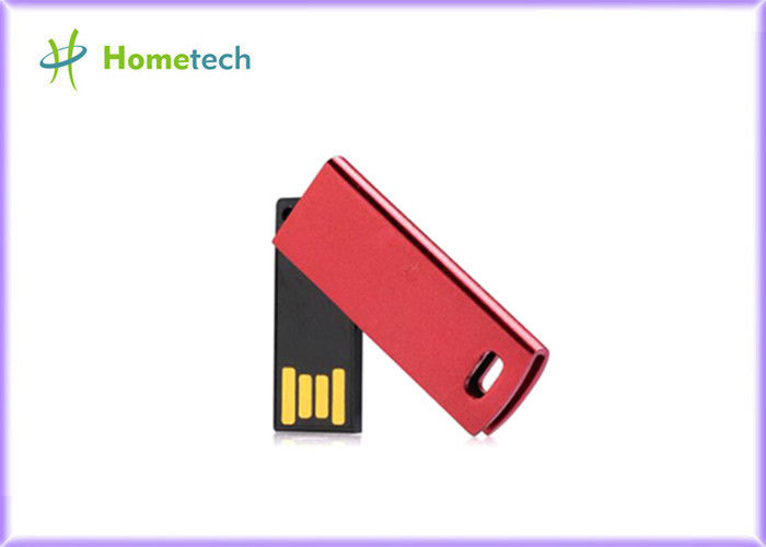 Niestandardowe logo Prezent na długopis z napędem na kciuki, Mini dysk z pamięcią USB 8 GB / 16 GB Materiał metalowy