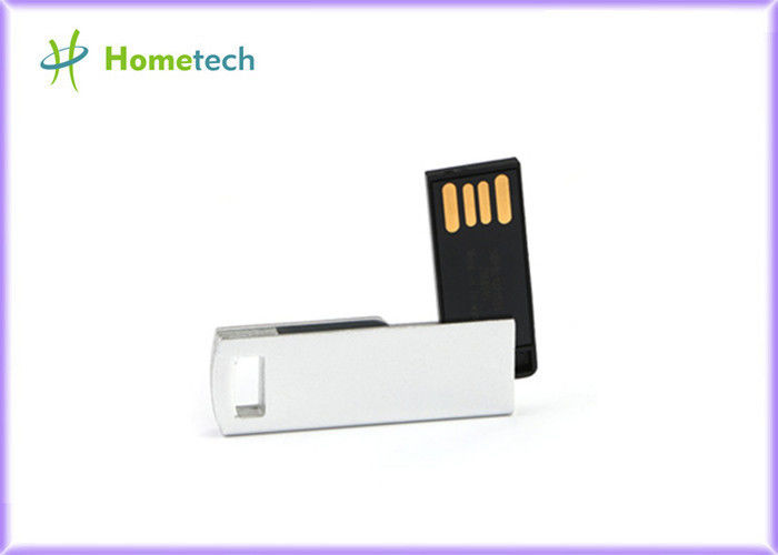 Niestandardowe logo Prezent na długopis z napędem na kciuki, Mini dysk z pamięcią USB 8 GB / 16 GB Materiał metalowy