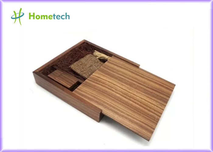 Orzechowy Album Wood USB 2.0 32GB Ekologiczne Pudełko Grawerowane Drewniane Wielofunkcyjny Pendrive Usb Wydruk Zdjęć Pudełko