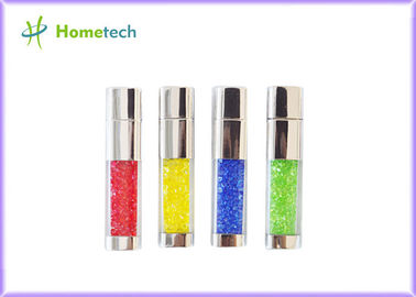Imprinted Crystal 2 gb usb flash drive , custom printed Metal Usb Flash Memory