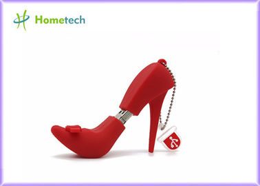 2.0 Buty na wysokim obcasie spersonalizowany mały dysk flash USB, modne obuwie 2D 3D Dostosuj PVC 16GB Cartoon USB KEY