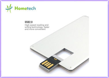 Micro Customized metalowa karta kredytowa USB Flash Drive 2GB / 4GB / 8GB / 16GB