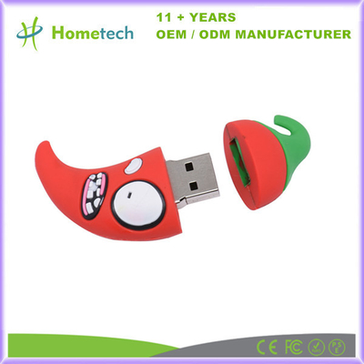 Czarnoksiężnik Hot Pepper/Fruit Model Cute Customized USB Flash Drive 8GB 16GB 32GB PVC Pen Drive