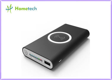 Slim Mini Qi Wireless Power Bank 8000mA Ładowarka przenośna Poliwęglan polski z portem USB typu C