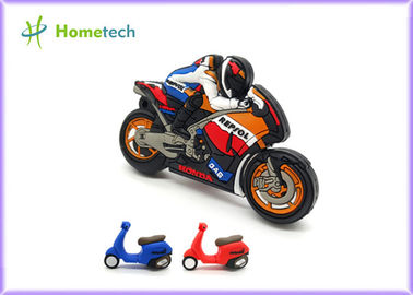 Małe rozmiary promocji Motocykl USB Flash Drive, Moto samochodów Miękkie plastikowe dyski USB / dysku U