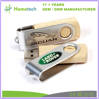 Kompatybilny z Windows/Mac OS/Linux 256GB Wood Twist USB Flash Drive z klasycznym designem drewna