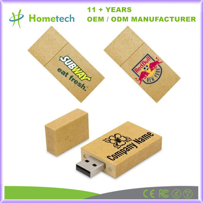 Niestandardowy drewniany napęd flash USB z pojemnością od 8 GB do 256 GB