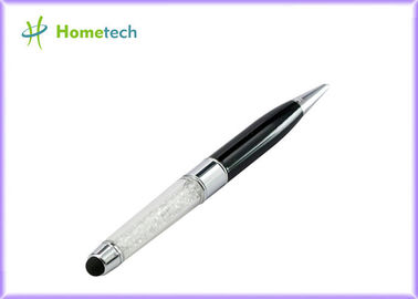 Odporny na wstrząsy dysk Silver Crystal U Disk / USB Flash Pen 16 GB 32 GB