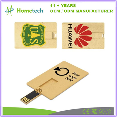 Pożyczalnia z recyklingu, biodegradowalna, karta kredytowa, dysk flash, karta kredytowa biznesowa, dysk flash USB, łatwy w noszeniu