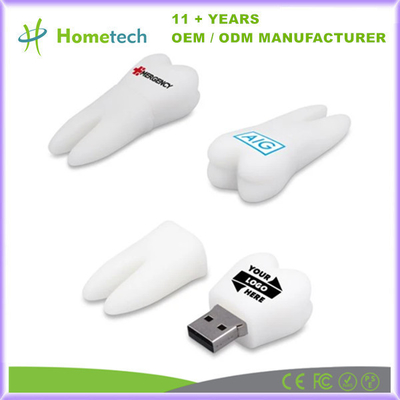 Słodki kształt zęba napędy flash Przechowywanie USB 2.0 Interfejs U Disk Memory Stick 16G dla dzieci